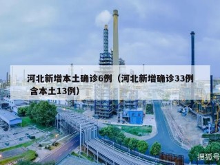 河北新增本土确诊6例（河北新增确诊33例 含本土13例）