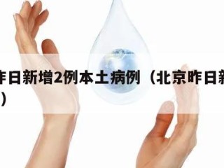 北京昨日新增2例本土病例（北京昨日新增本土9例）